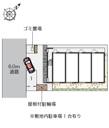 ★手数料０円★坂戸市薬師町 月極駐車場